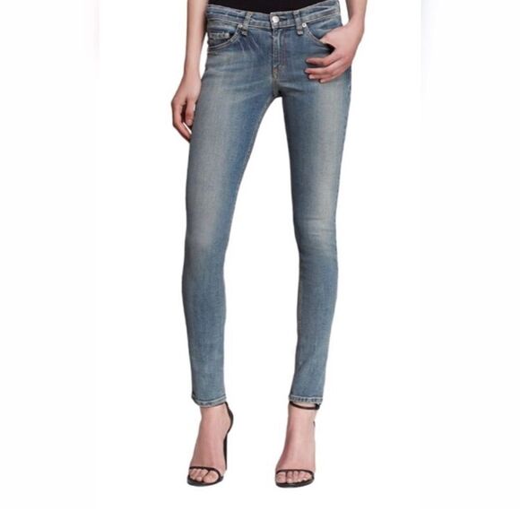 Rag & Bone High Rise Skinny Clean Street Water- Size 27 - Picture 2 of 11